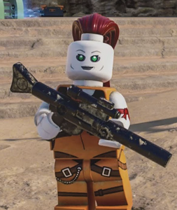 Aurra Sing in LEGO Star Wars: The Skywalker Saga.