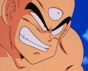 Tien's battle grin