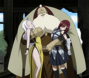 Crawford kidnapping Mirajane and Erza.