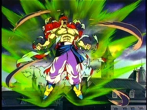 Bojack changing into his Super Hera-Seijin form.