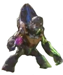 A transparent of an Covenant Unggoy Minor in the Cartographer trailer of the upcoming 2026 video game Halo: Campaign Evolved.
