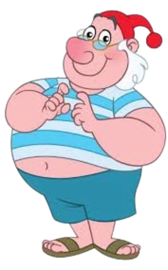 Mr. Smee as seen in "Jake and the Neverland Pirates".