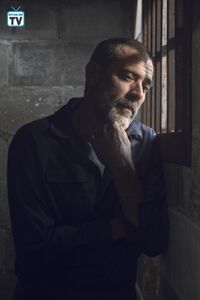 Negan in his prison cell.