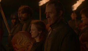 Stannis Selyse burning statues