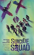 The Joker on the cover of the Suicide Squad novelization.