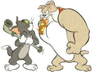 Tom with Jerry & Spike