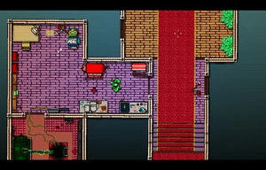 Dennis runs away after being spotted by Biker.