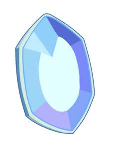 Larimar's gem (corrupted and chipped).