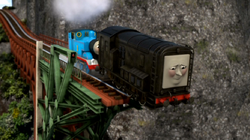 Diesel being saved by Thomas