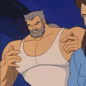 Tumblr obs3y5URNA1uht8jso6 400.gif (2 MB) Wolf showing his strength in his human form.