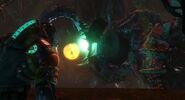 The interior of the Tau Volantis Moon as seen during the boss fight.