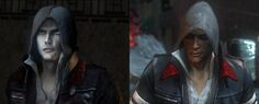 Alex's visage in Prototype (left) and Prototype 2 (right). Notice that as antagonist in Prototype 2, his visage is quite threatening than in Prototype.