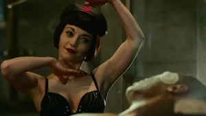 AkiTorture.jpg (141 KB) Aki dancing while torturing Chris.