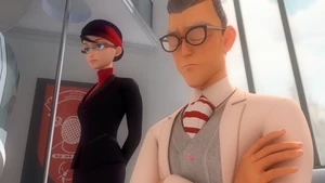 Gabriel listening to Adrien playing piano.