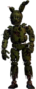 Springtrap as seen in the Extras menu in Five Nights at Freddy's 3.