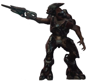 A Red Sangheili Storm in Halo 4.