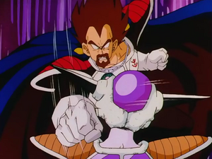 King Vegeta facing Frieza