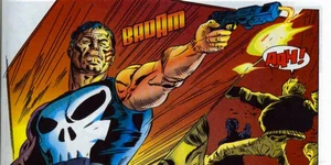 The Punisher kills Kesselring for trying to get him to murder innocent civilians.