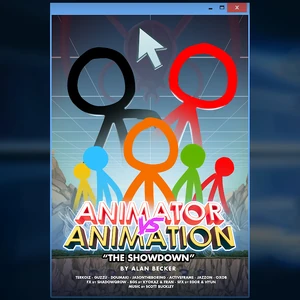 The Dark Lord on the poster for The Showdown before it became merged with other episodes to become Animator vs. Animation V.