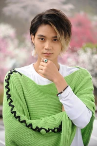 Alain with the civilian clothes given to him by the takoyaki woman.