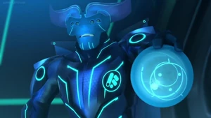 Morando interrogating Zadra.