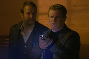 Phil is urged by Eric to execute Keeble's father Malcom, a security guard, for walking into their armed robbery.