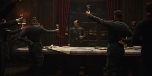 Freisinger giving his speech to the elitist.