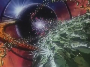 Unicron eating Planet Dinosaur.