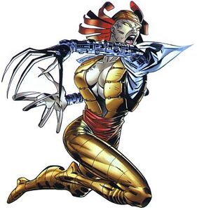 Lady Deathstrike in comics.