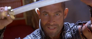 Memnon's lightning quick reflexes allow him to block arrows.