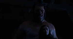 Hyde putting on Van Helsing's hat.