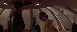 Anakin and Padmé make their way there to rescue Obi-Wan.