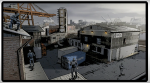 Five Knights Mercs In Hackney Yard.