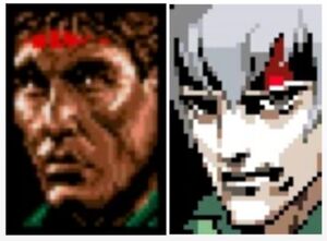 Gray Fox's original portrait (left) and updated version.