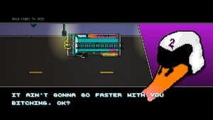 Ash fixing the Attack Van after it breaks down while arguing with Tony.