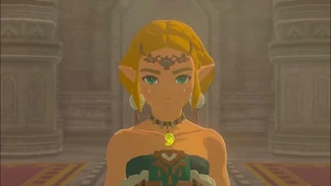 Phantom Zelda in Hyrule Castle.