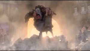 Snatcher after he fell into the cheese and swelled into a monstrous being.