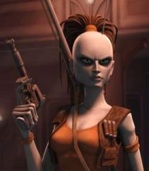 Aurra Sing in Star Wars: The Clone Wars.