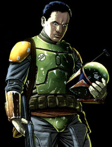 Boba Fett unmasked.