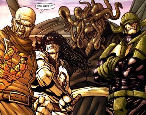 Strucker alongside the other leaders of HYDRA.