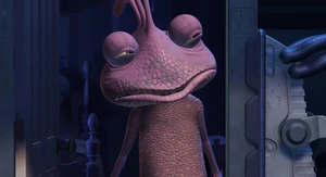 Confused Randall, wondering where Boo was.