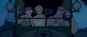 Helga noticing how happy Milo is over the successful discovery of the lost city of Atlantis.