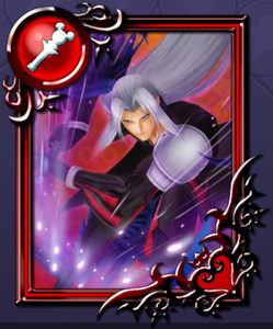 Sephiroth Magic Card in Kingdom Hearts Dark Road.