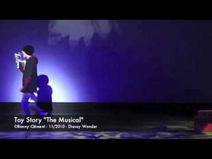 Sid singing Make a Little Nose in the Musical