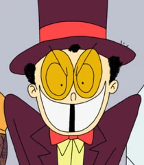 The Warden's evil grin.