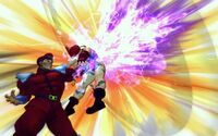 Bison using the Psycho Punisher.