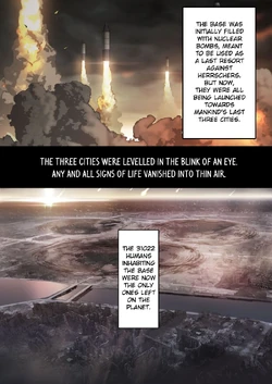 The world after Herrscher of the Corruption activated all nuclear missiles.