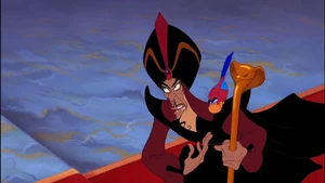 The next day, Jafar is reprimanded by the Sultan for carrying out a sentence without his permission.