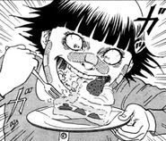 Chizumi eating a shortcake.