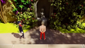 Gabriel approached by Nathalie.